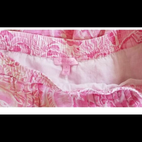VTG LILLY PULITZER 🌺 Romantic🌹Pink *Floral* Skirt Pockets S #Cottagecore - Picture 4 of 6